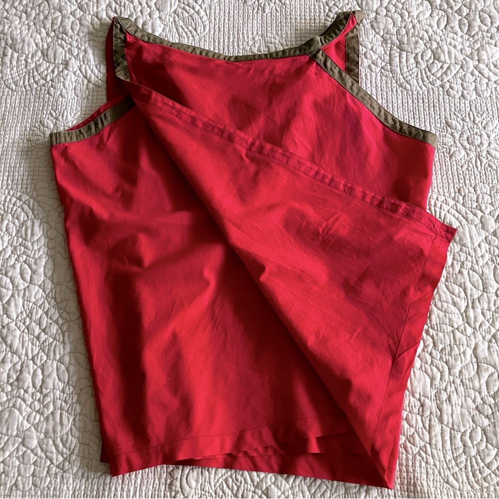 VTG Gianni Versace red/ brown cotton tank - Picture 5 of 10